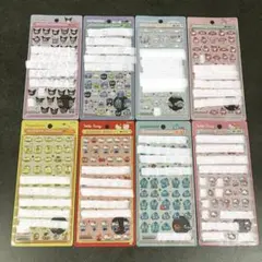 正規品　はぴだんぶい　サンリオmini ボンボンドロップシール　コンプ　ポムポム