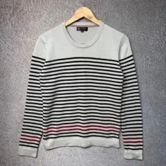 MICHEL KLEIN homme ボーダー長袖ニット セーター