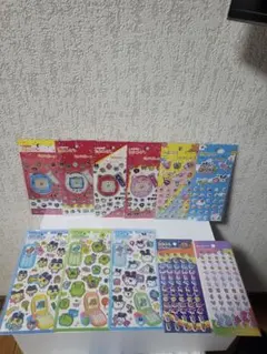 【たまごっち】平成ハッピーフォン&キラキラシール2&プチプチシール合計11枚