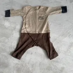 ベルメゾン チェック柄ロンパース 70サイズ