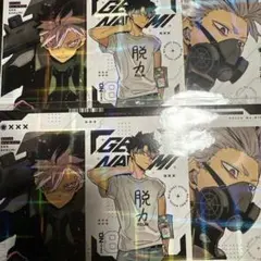 怪獣８号　鳴海弦　ホロステッカー３種　ミニ色紙風カード　最強ジャンプ付録のサムネイル