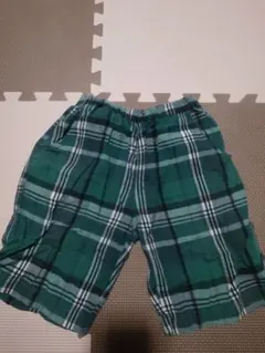 branshes 半ズボン 130サイズ 緑チェック