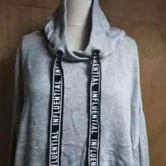 H&M DIVIDED ニットパーカー ショート丈 L /着丈40ｃｍ