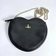 ヴィヴィアンハート型ショルダーバッグ 黒