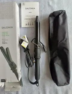 SALONIAセラミックカールヘアアイロン32mm未使用品！動作確認済！