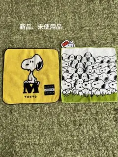 スヌーピー　ハンドタオル二枚セット