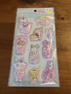 サンリオ　シェイカーステッカーズ　 きらめきドリンク