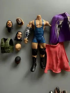 WWE アクションフィギュア 交換可能パーツ付き