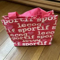 le coq sportif ロゴ入りトートバッグ ピンク