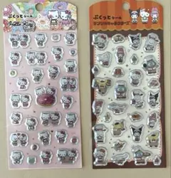 ハローキティ サンリオキャラクターズ　ぷっくりシール 2シートセット