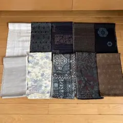 紬　ハギレ　まとめ売り-a25