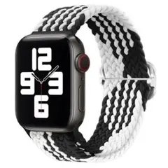 Apple Watch バンド 白と黒 42/44/45/49mm