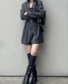 FRAY I.D テーラードミニコンビネゾン ストライプベルト ジャケット