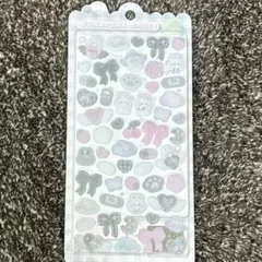 ふわどろ ボンドロ シール ふわふわドロップ フロッキー うさぎ 黒 ピンク 白