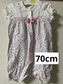 MIKIHOUSE ロンパース 花柄 ベビー 70cmのサムネイル
