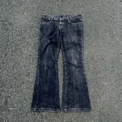 日*こ様 00s archive black flare denim grung