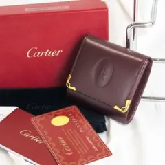 【未使用級】 カルティエ マストライン コインケース カード 付属品完備