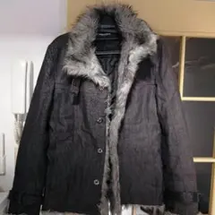 HIDEAWAYS NICOLE ファー付きデニムジャケット 46