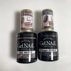 マグネットジェルネイル　2本　ネイルカラー