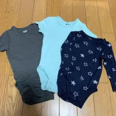 H&M エイチアンドエム　ベビー　ロンパース 肌着　3枚セット　未使用　美品
