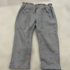 動物柄 ブルーグレー パンツ ゴムウエスト90cm
