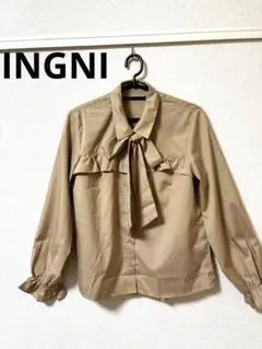 早い者勝ち イング INGNI 長袖 リボン シャツ ブラウス トップス