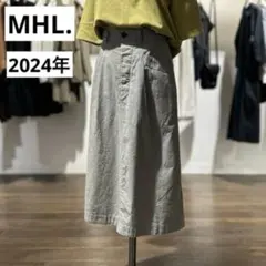 美品✨MHL. 2024 FADED COTTON SHIRTING スカートのサムネイル