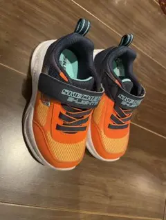 SKECHERS S-Lights オレンジ・ネイビー