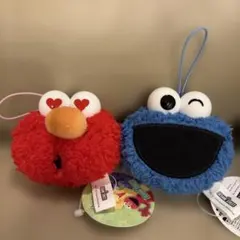 セサミストリート　フェイスマスコット　2種セット