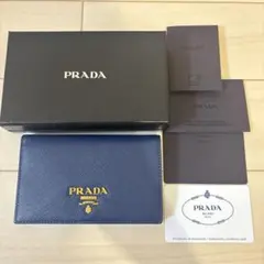 ✨極美品 付属品完備✨プラダ 長財布 二つ折り パスケース 