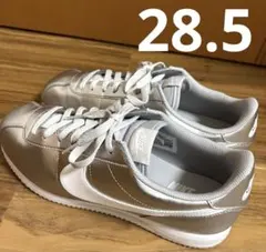 【美品】NIKE CORTEZ メタリックシルバー スニーカー 28.5cm