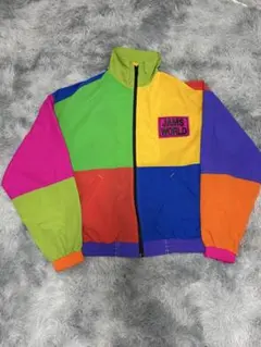 00s PUMA ナイロンジャケット イエロー/パープル - メルカリ