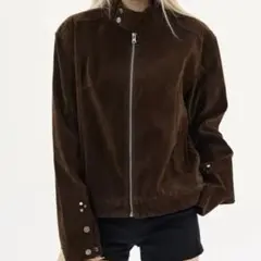 スエード ライダースジャケット レザージャケット