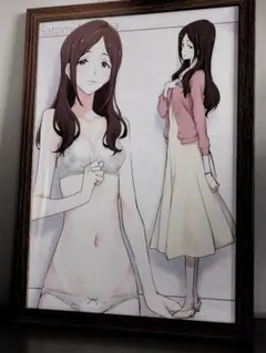 額装A4サイズポスター： 響けユーフォニアム 新山聡美 イラスト フォト