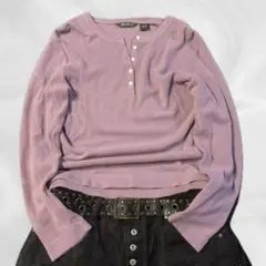 90s 緑タグ Eddie Bauer 短丈thermal henry y2k