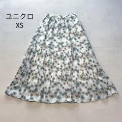 ユニクロ ポールアンドジョー/ロングスカート フレア 花柄 XSのサムネイル