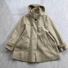 美品　ロートレアモン　ウール コート　38 アイボリー　フード　ダウンライナー