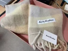 Acne Studios モヘアチェックスカーフ