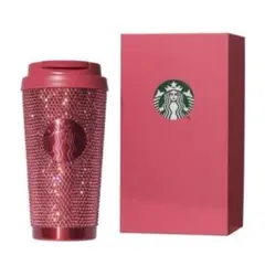 Starbucks 2026 バレンタイン　限定　ラインストーン　タンブラー