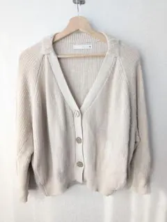 Bou Jeloud　ベージュ ニットカーディガン　FREEサイズ