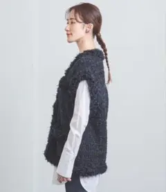 ユナイテッドアローズ　ミックスチェックツイードベスト