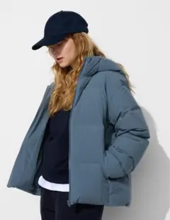 UNIQLO シームレスダウンパーカ　ブルー　L