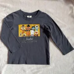 アンパンマン 長袖Tシャツ グレー