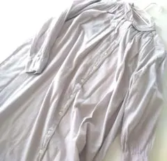 studioCLIP　薄紫　シャツワンピース　長袖