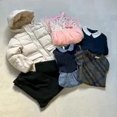 【特価☆】【6点まとめ売り】【女の子120】ダウンジャケット 発表会 フォーマル