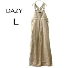 DAZY デイジー SHEIN オーバーオール サロペット ベージュ Lコットンのサムネイル