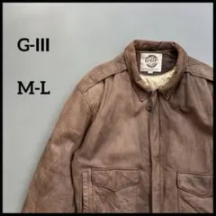 レザージャケット　茶色ブラウン　ミリタリー　a-2 タイプleather100%