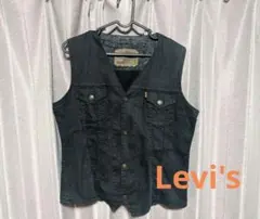Levi's ブラック　デニムベスト　ベスト　サード　オレンジタブ　リーバイスのサムネイル