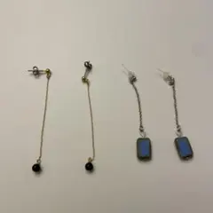 ピアス2点セット　大人　シンプル　揺れる　おしゃれ