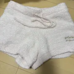美品ジェラートピケ ピンク ホワイトボーダーショートパンツ